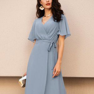 JJ's House Dusty Blue Dress